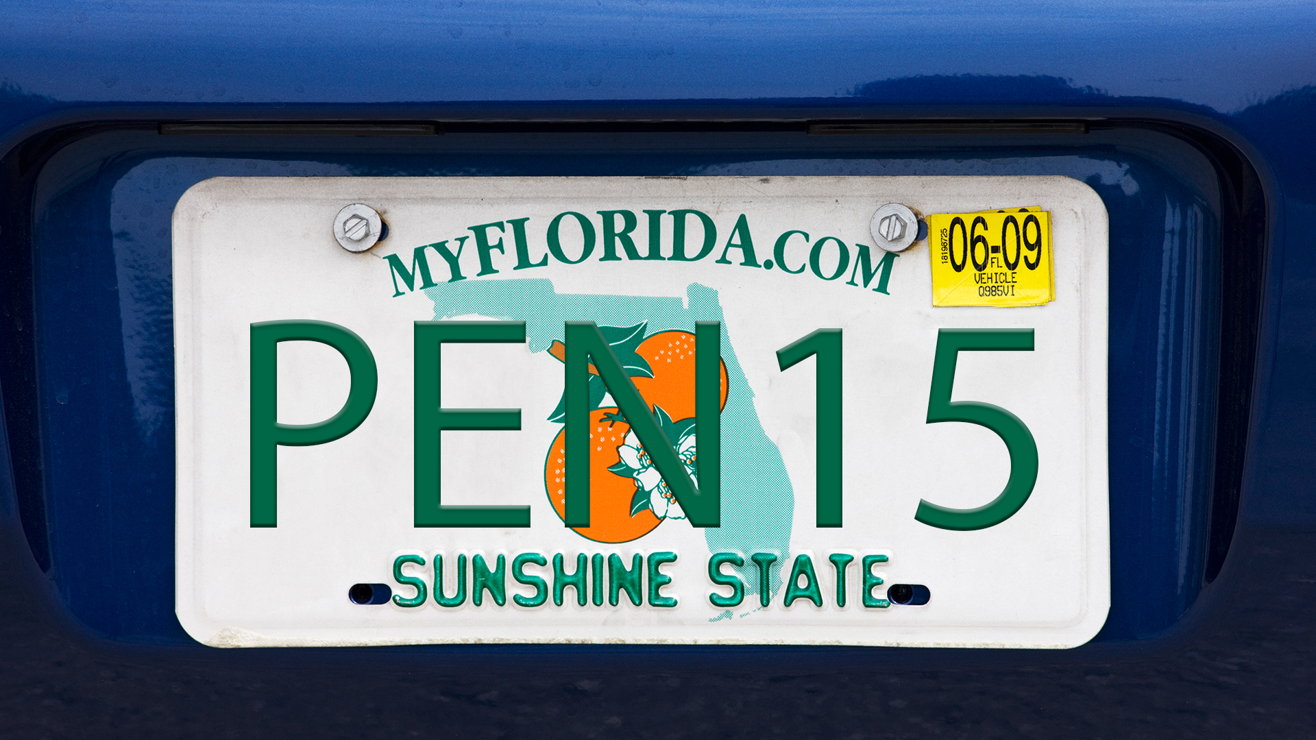 florida license plate font