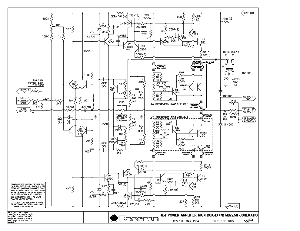 amplifier schematics download